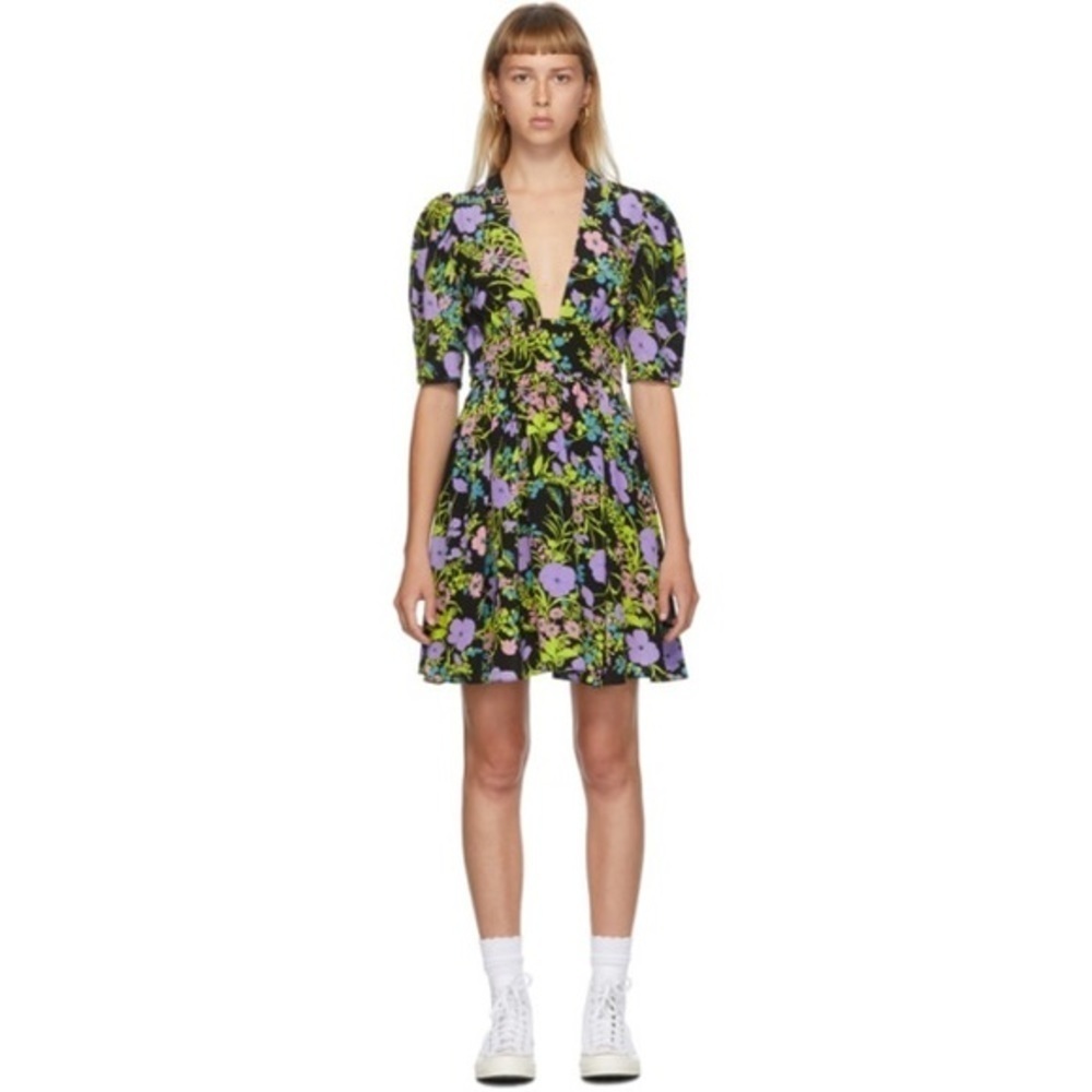 LES RÊVERIES | Gigi Belted Floral-print Si…